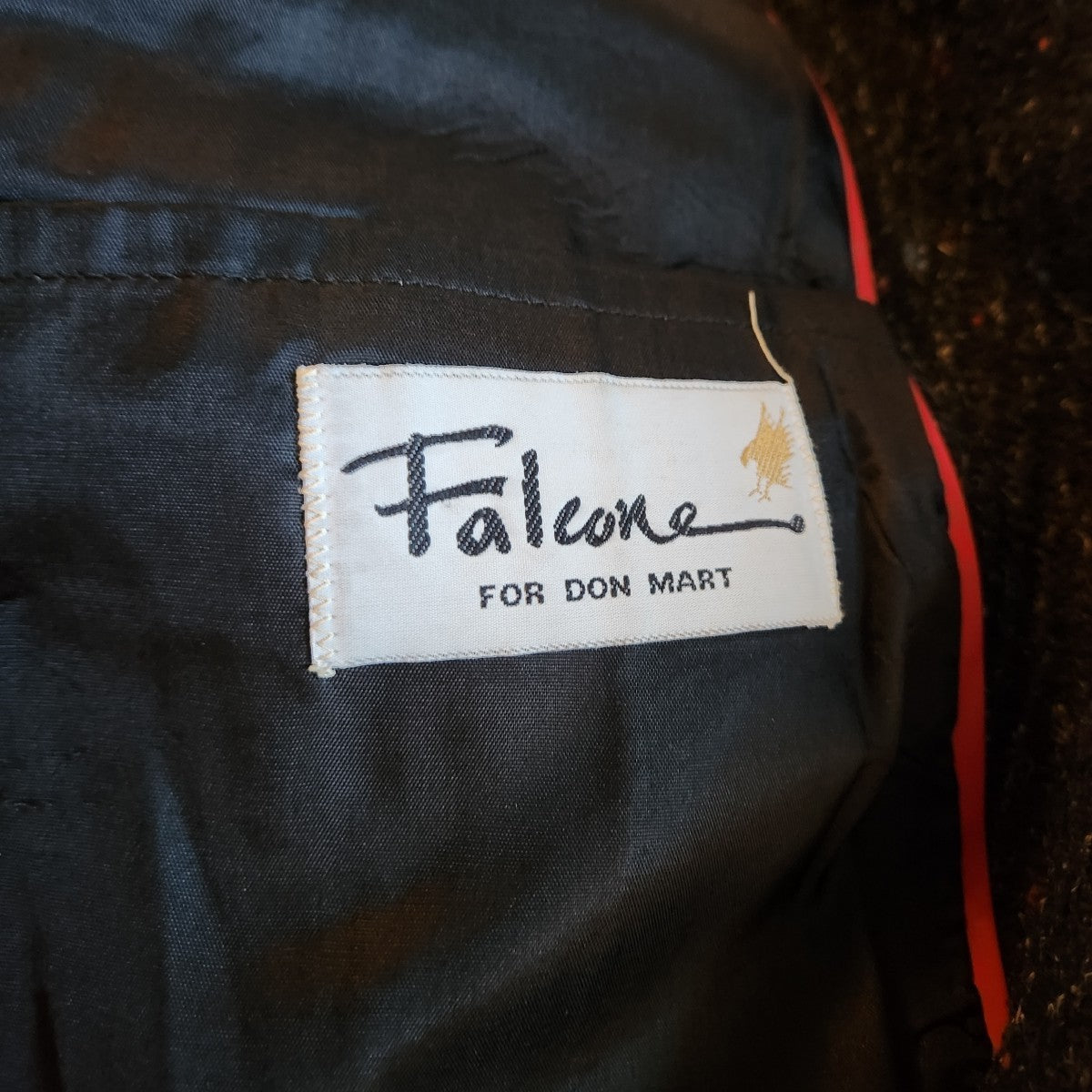 80s/90s Black Wool Overcoat