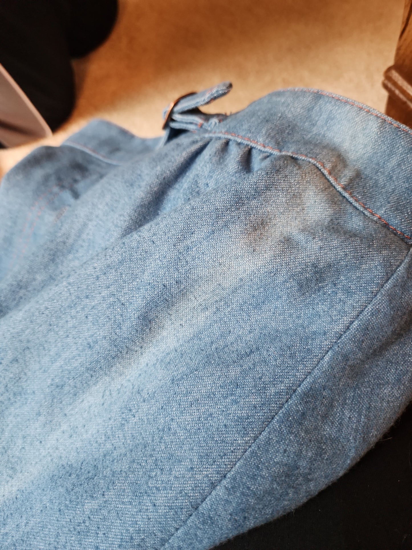 80s Denim Midi Skirt