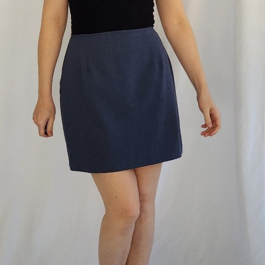 90s Blue Mini Skirt