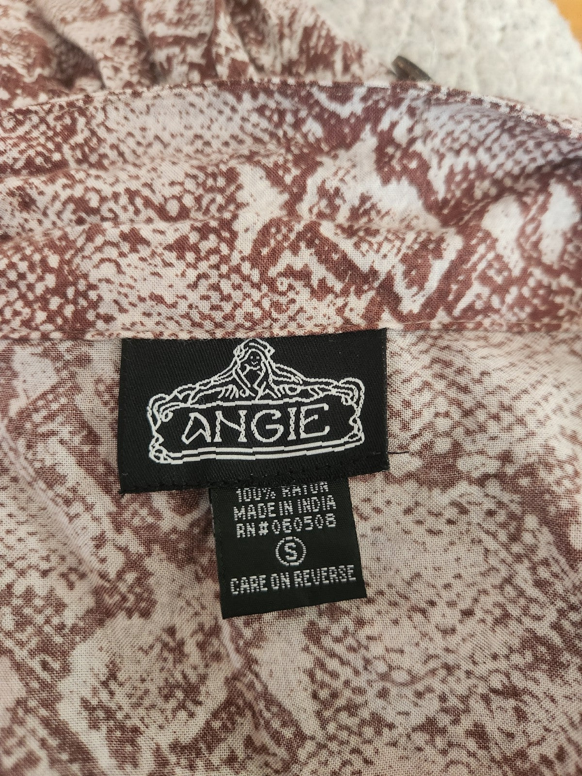 90s Snake Print Rayon Jumpsuit