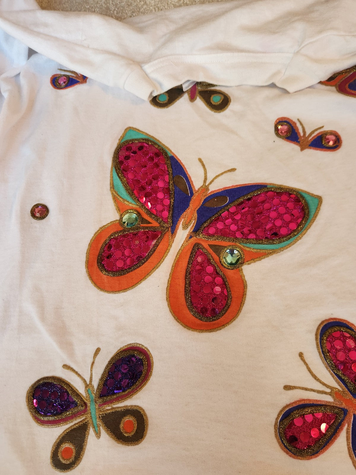90s Sequin Butterfly Oversize Tee