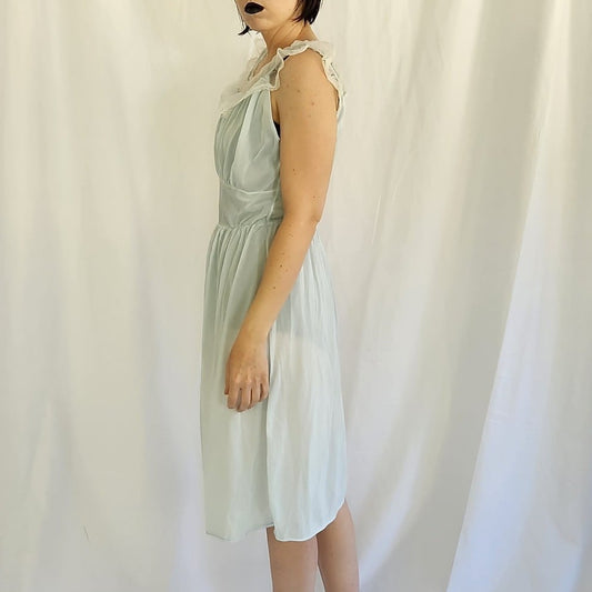 Vintage Blue Lacy Nightgown