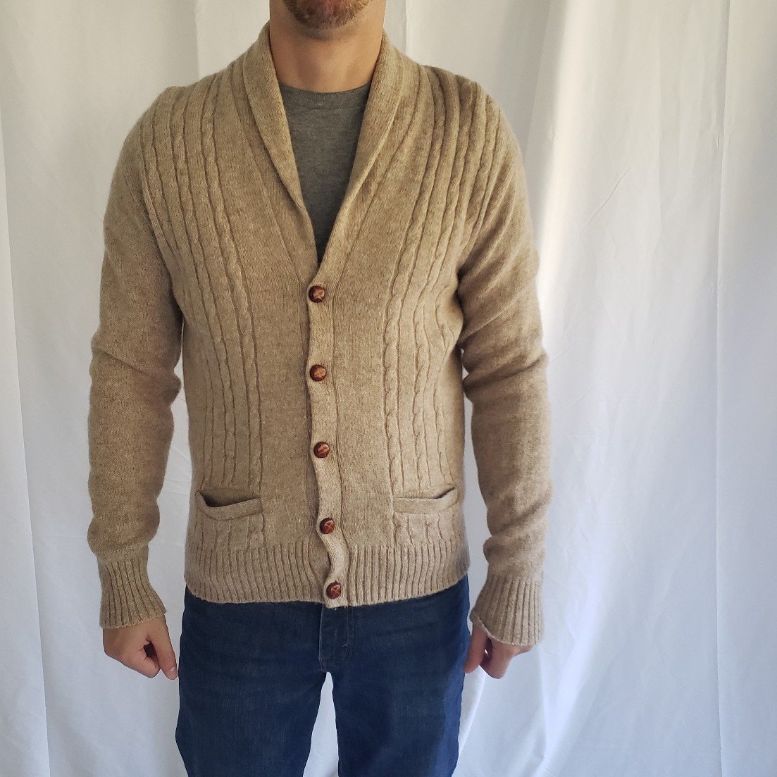 Vintage Tan Cardigan