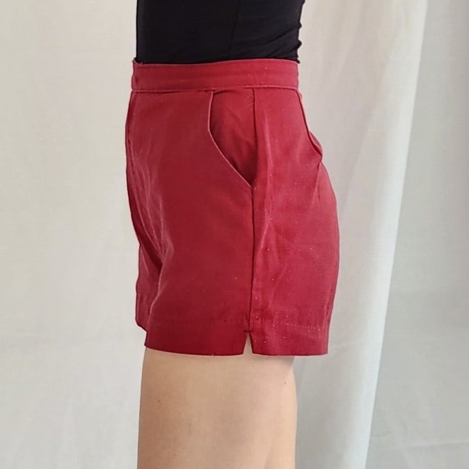 70s/80s Red High Waisted Shorts