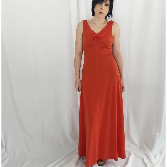 70s Orange Gown