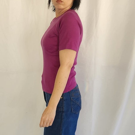 70s Purple Pocket Tee