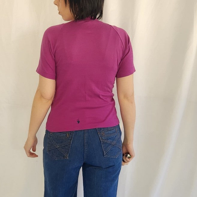 70s Purple Pocket Tee