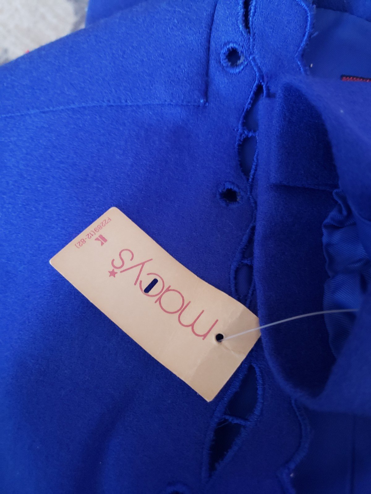 80s/90s Deadstock Blue Wool Jacket by Sasson