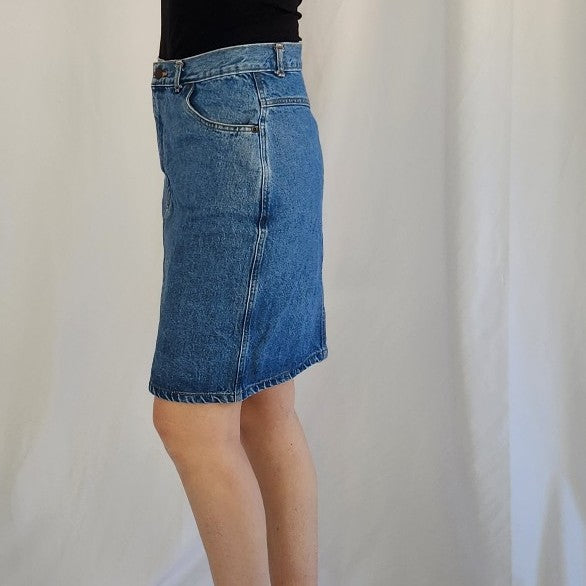 90s Denim Pencil Skirt