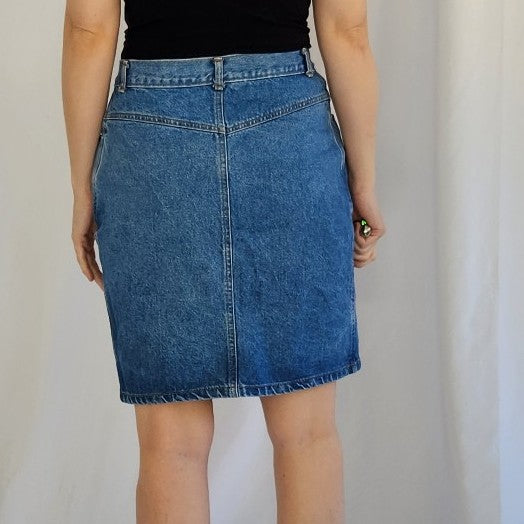 90s Denim Pencil Skirt