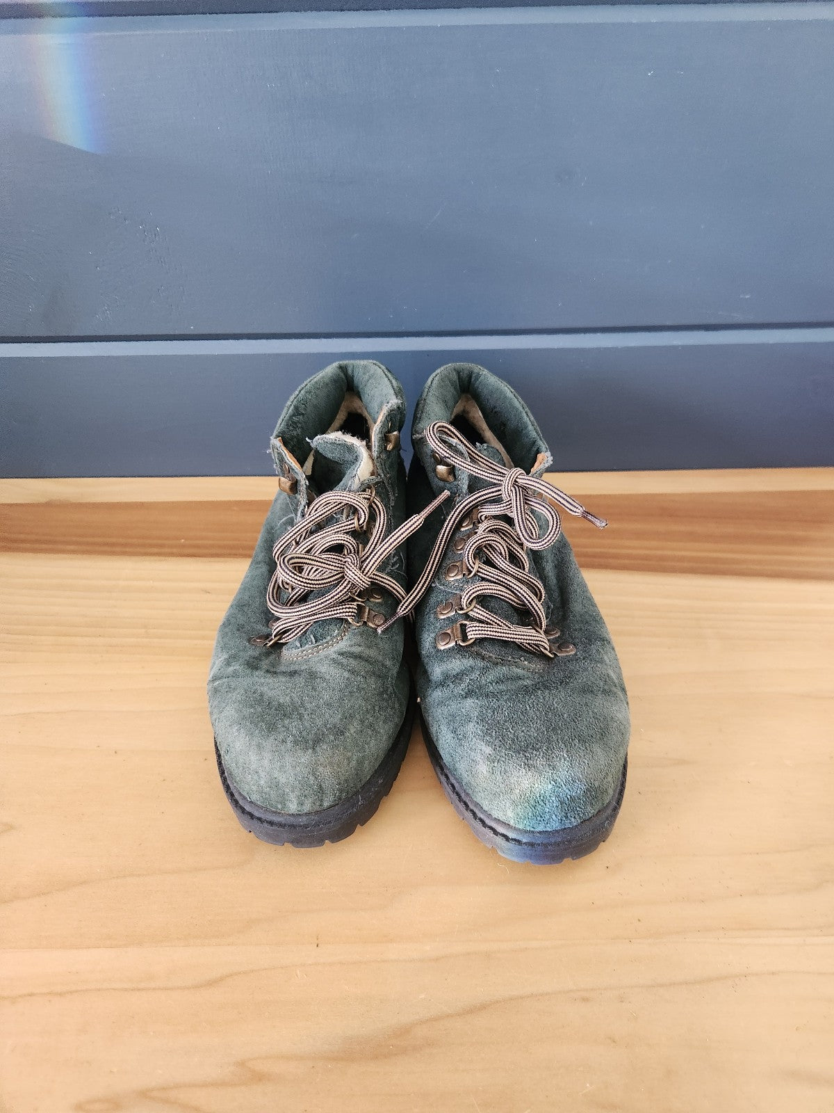 90s Green Suede Boots