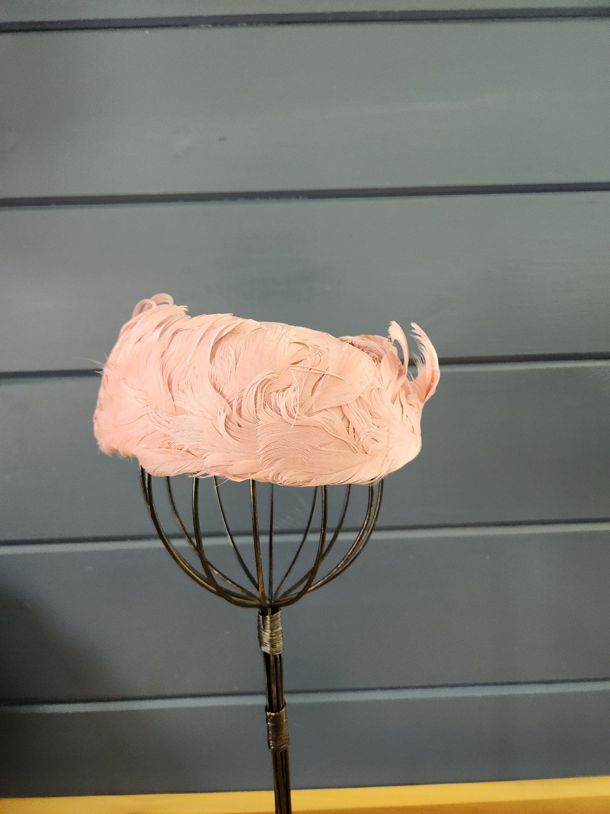 60s Pink Feather Hat