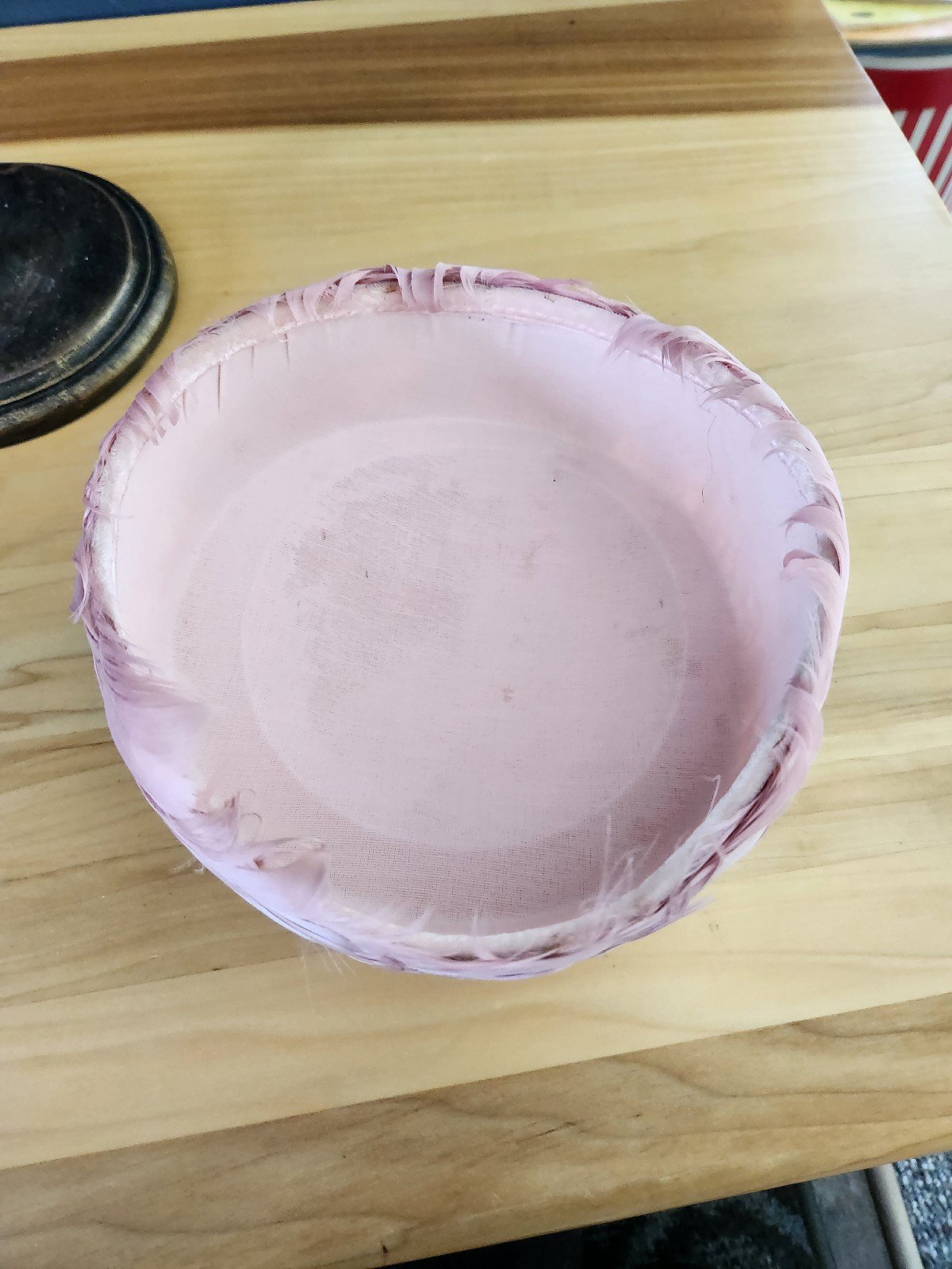 60s Pink Feather Hat