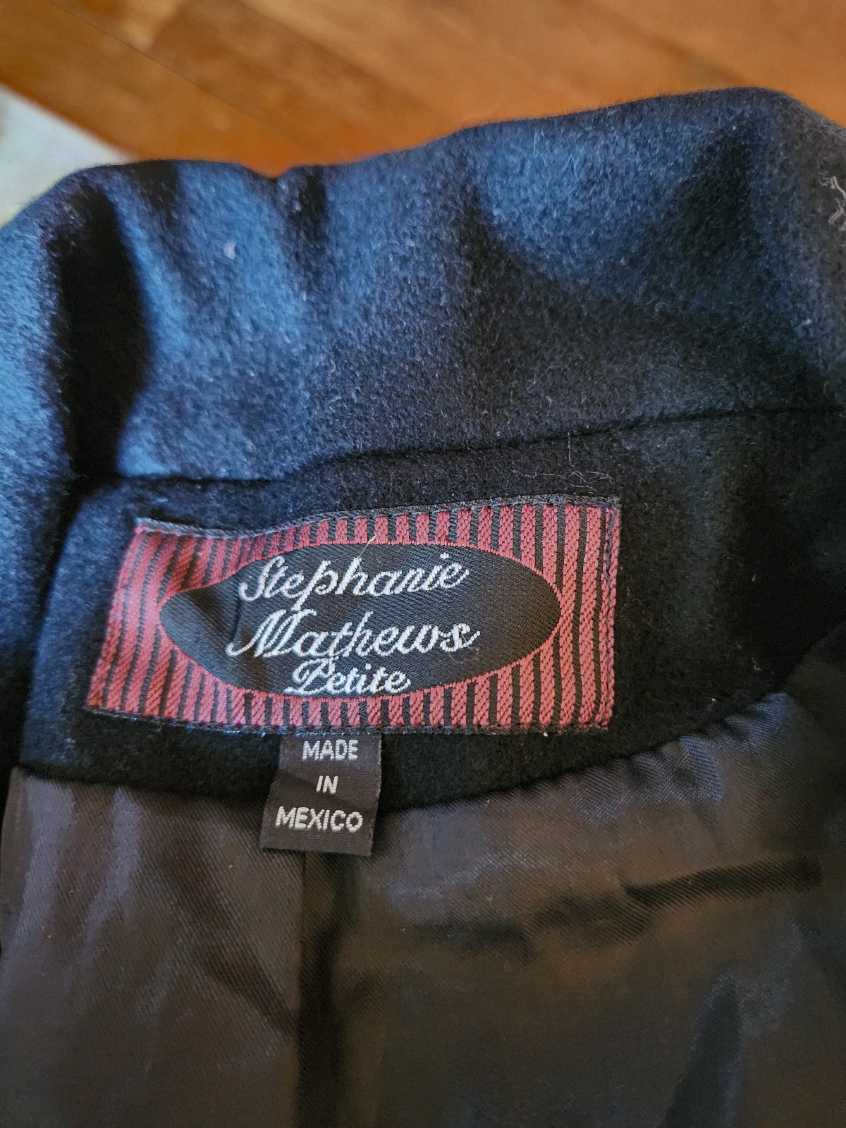 90s Black Wool Overcoat