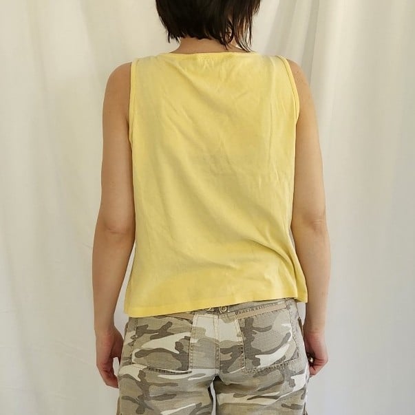 Y2K Yellow Sleeveless Top