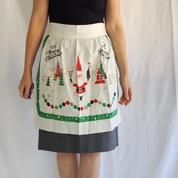 60s Christmas Hostess Apron