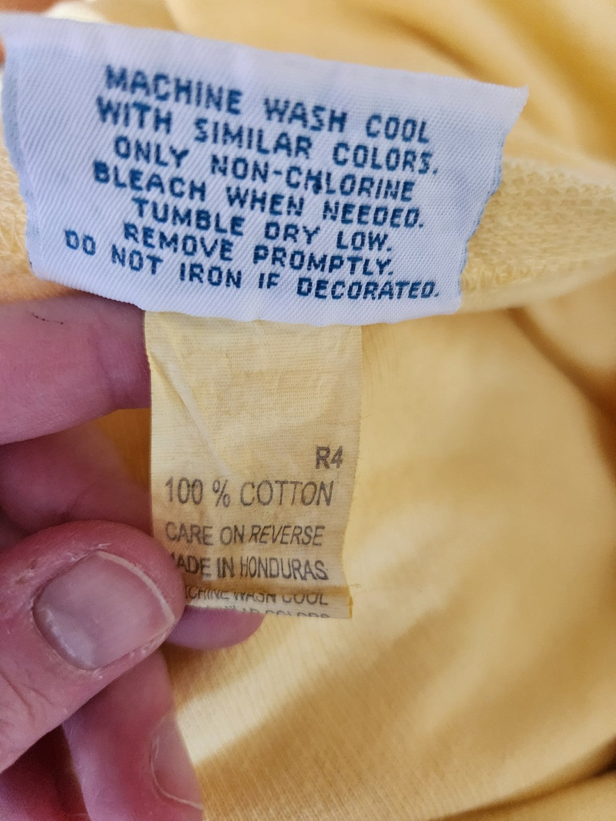 90s 100% Cotton Yellow Oversized Dress