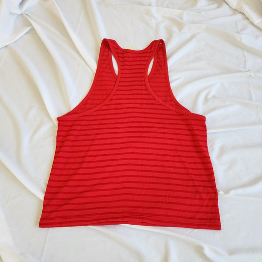 80s Red Striped Tank Top