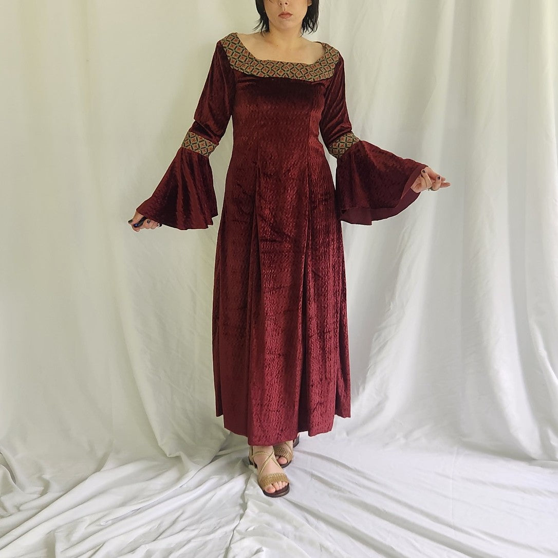 Vintage Pink Velvet Princess Dress