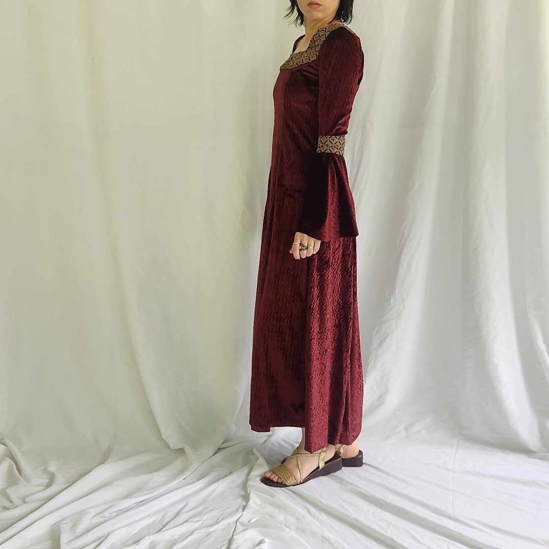Vintage Pink Velvet Princess Dress
