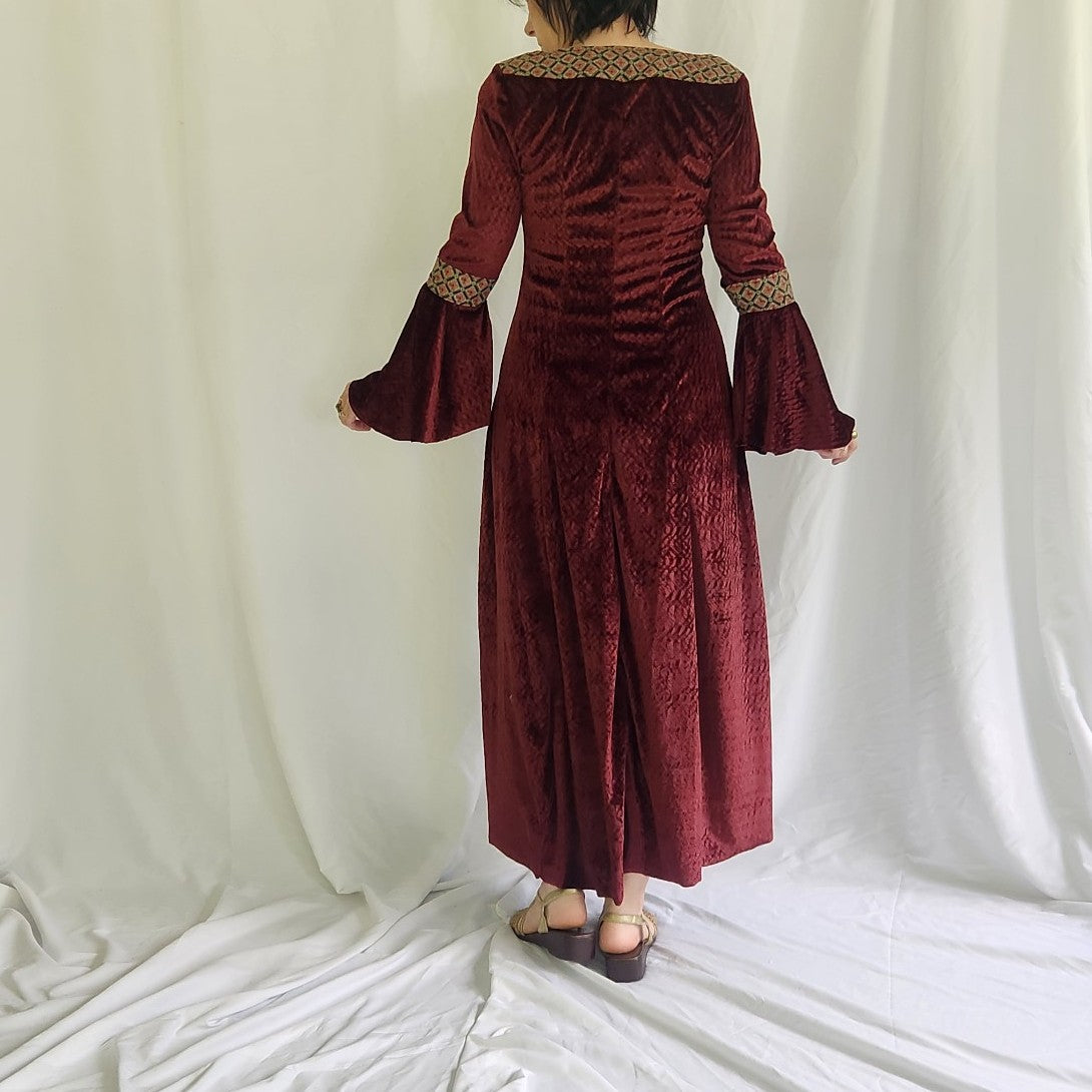 Vintage Pink Velvet Princess Dress