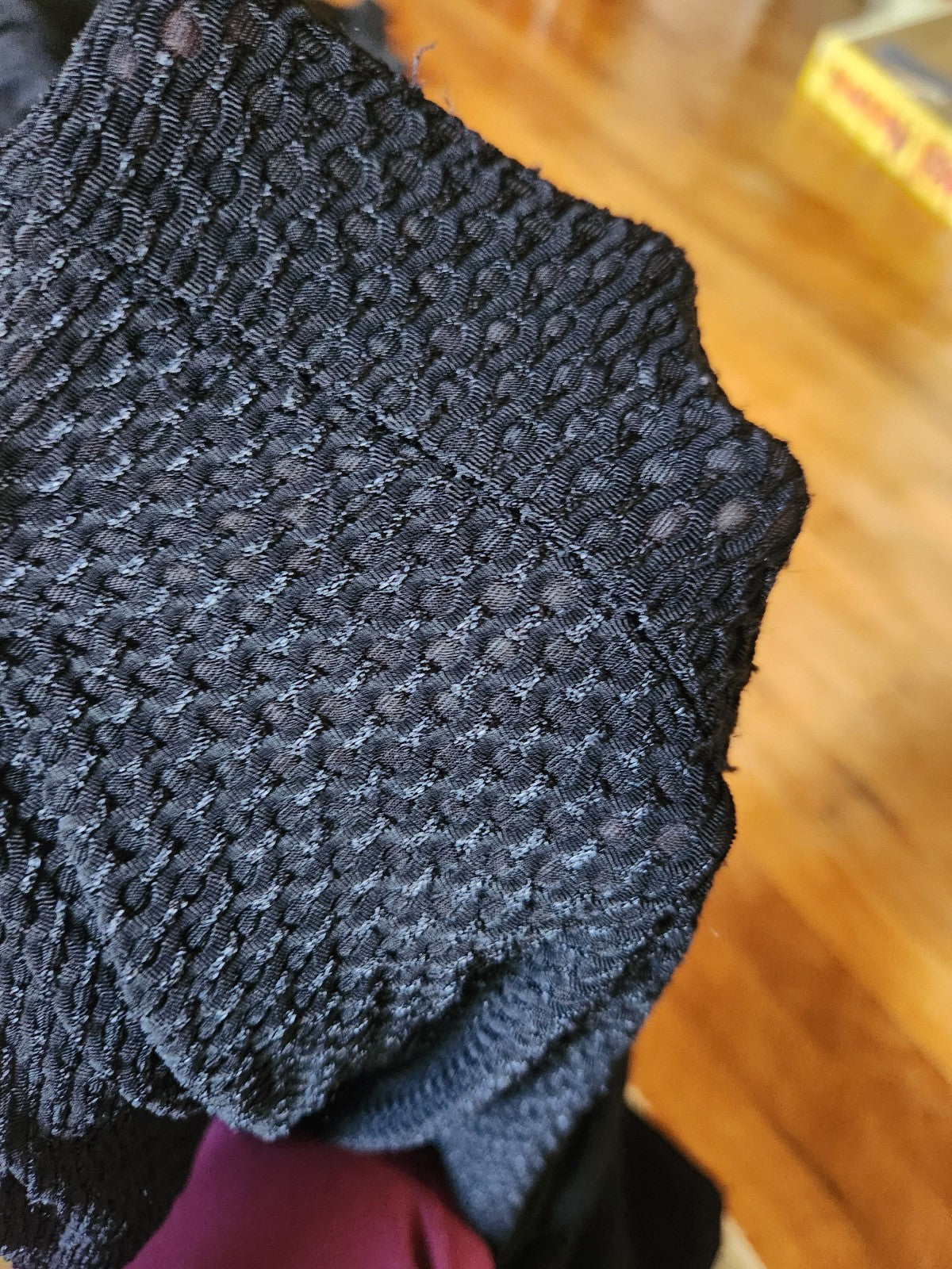 90s Black Mesh Racerback Swim Cover Up
