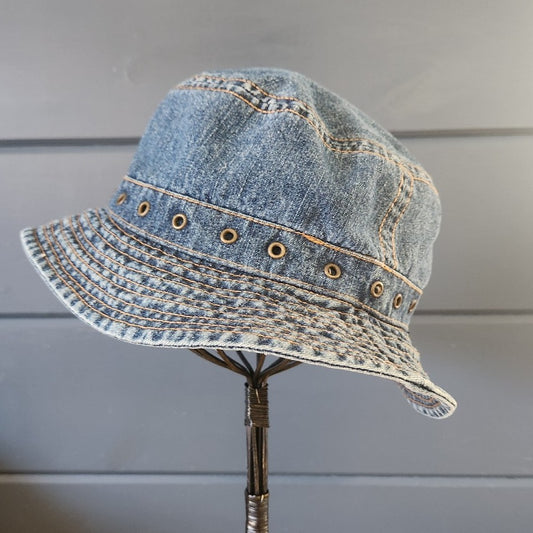 Y2K Denim Bucket Hat