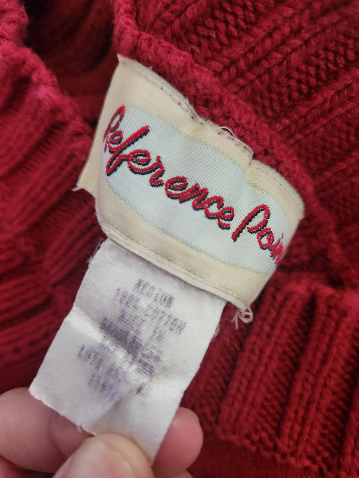 Y2K Red Ribbed Sweater