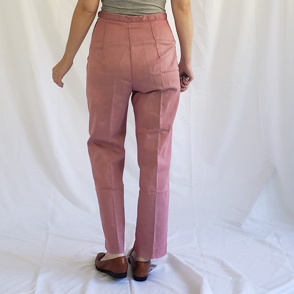 50s/60s Pink Side Zip Home Made Pants