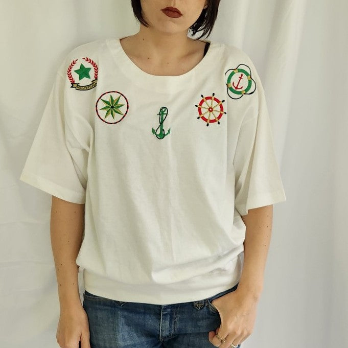 90s Nautical Themed Tee