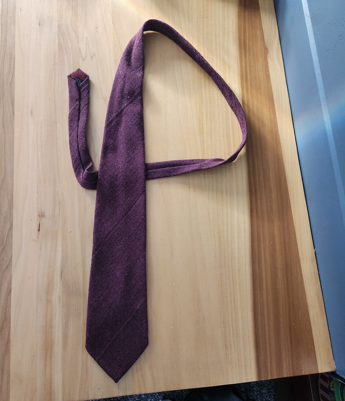 Burgundy Italian Lambswool Tie