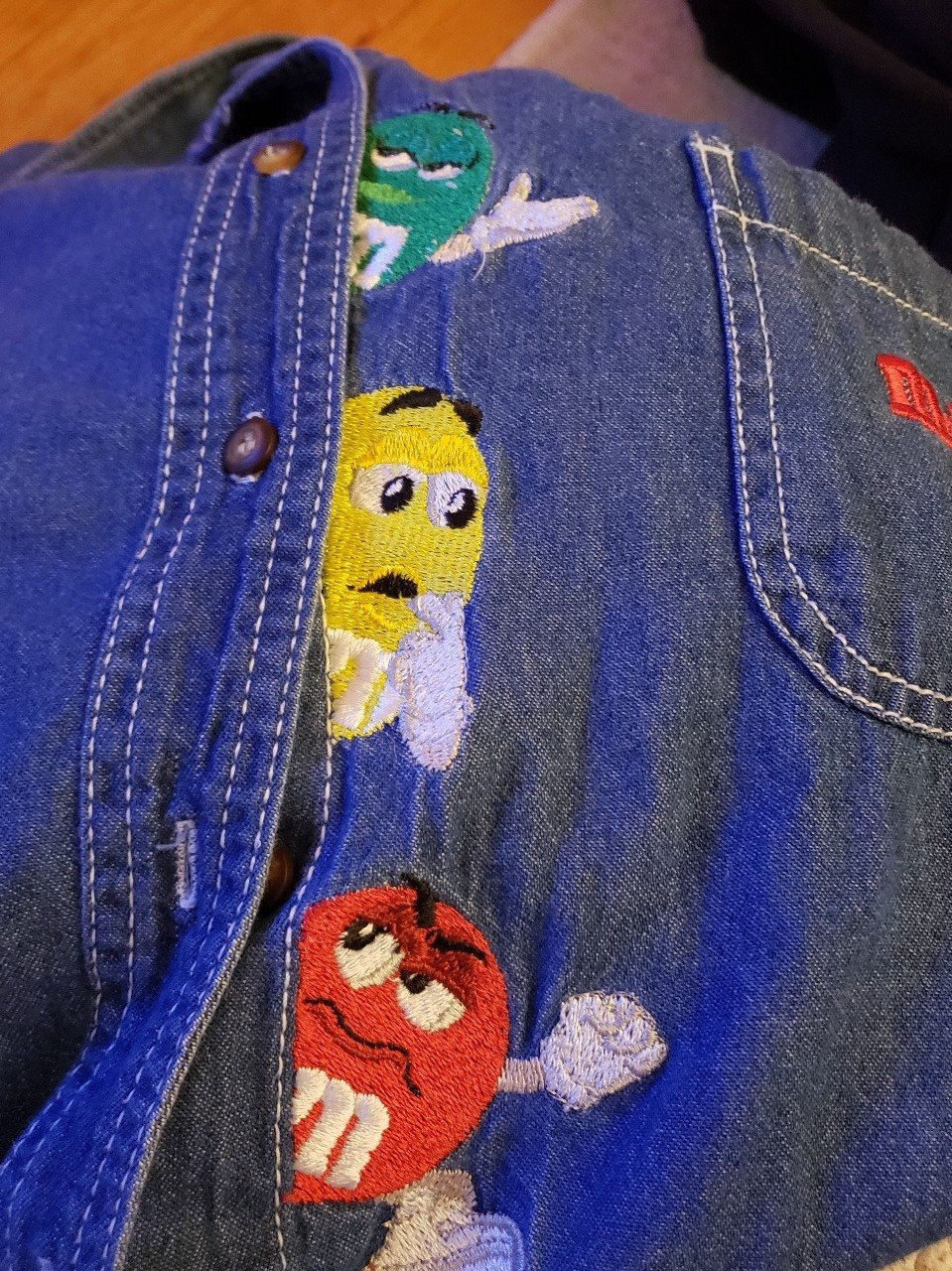 90s m&m's Button Down Shirt