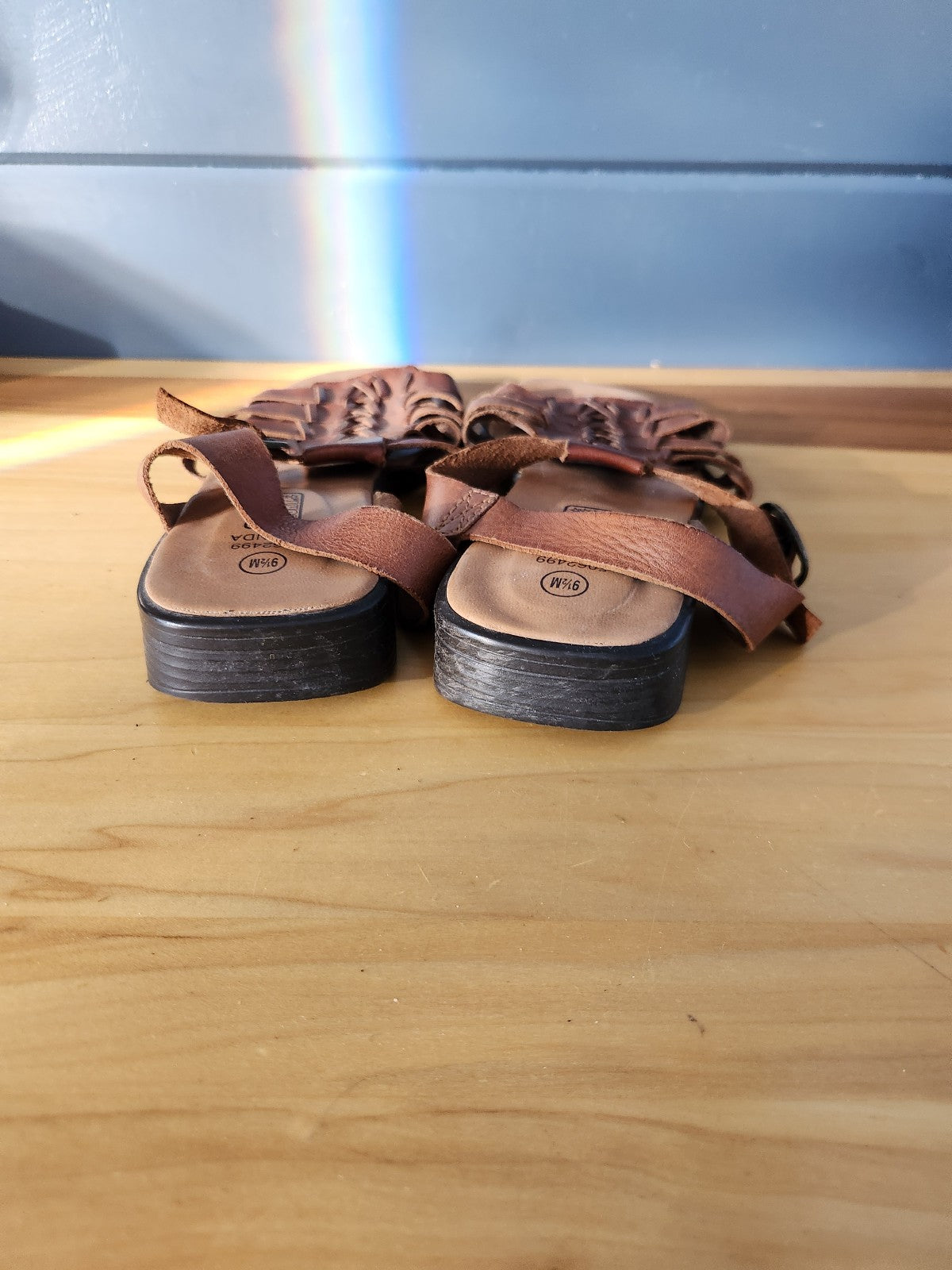 Y2K Brown Leather Sandals