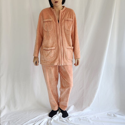 90s Pink Terrycloth Sweat Set