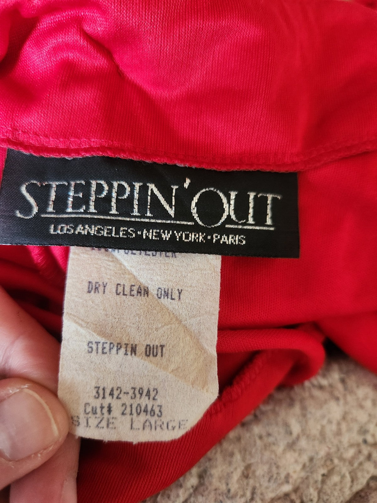 90s/00s Slinky Red Lace Gown