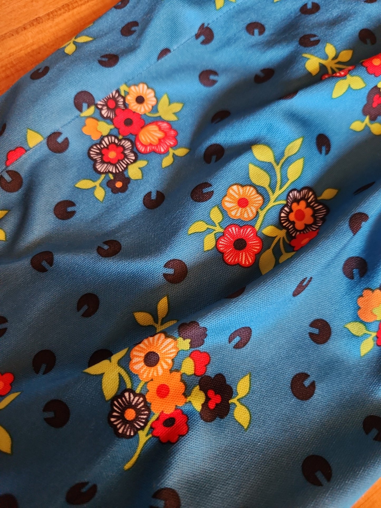 60s/70s Teal Floral Leisure Set