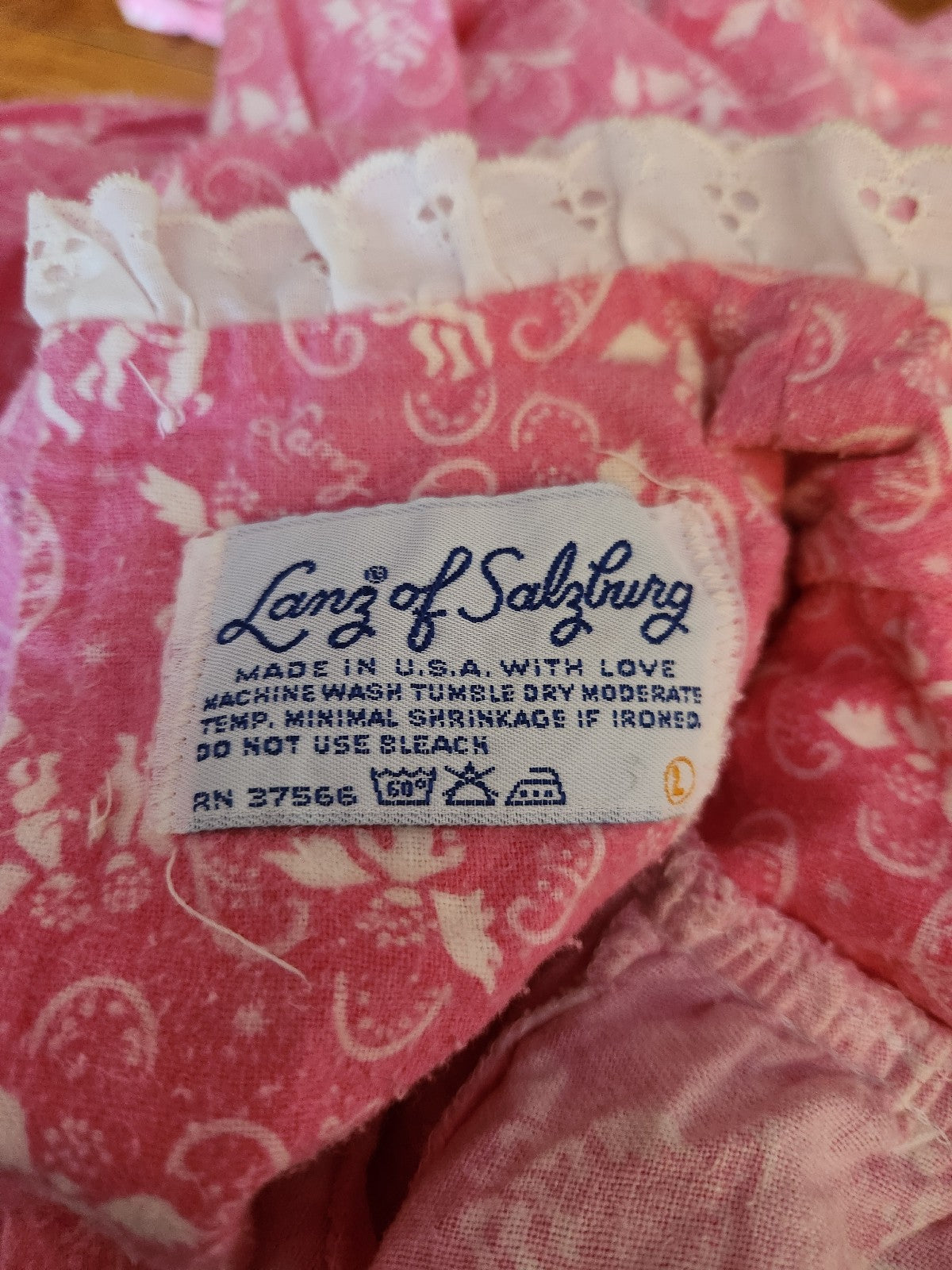 70s/80s Pink Flannel Nightgown