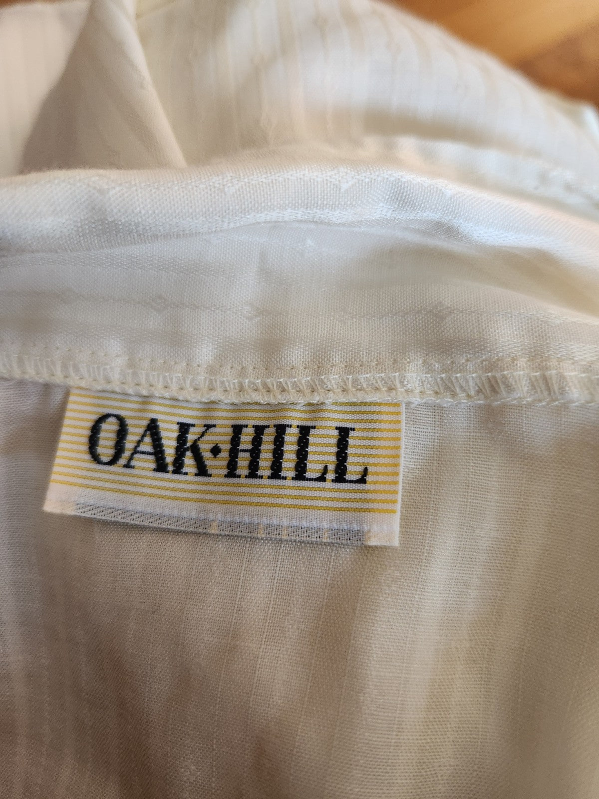 70s/80s Off White Short Sleeve Button Down Shirt