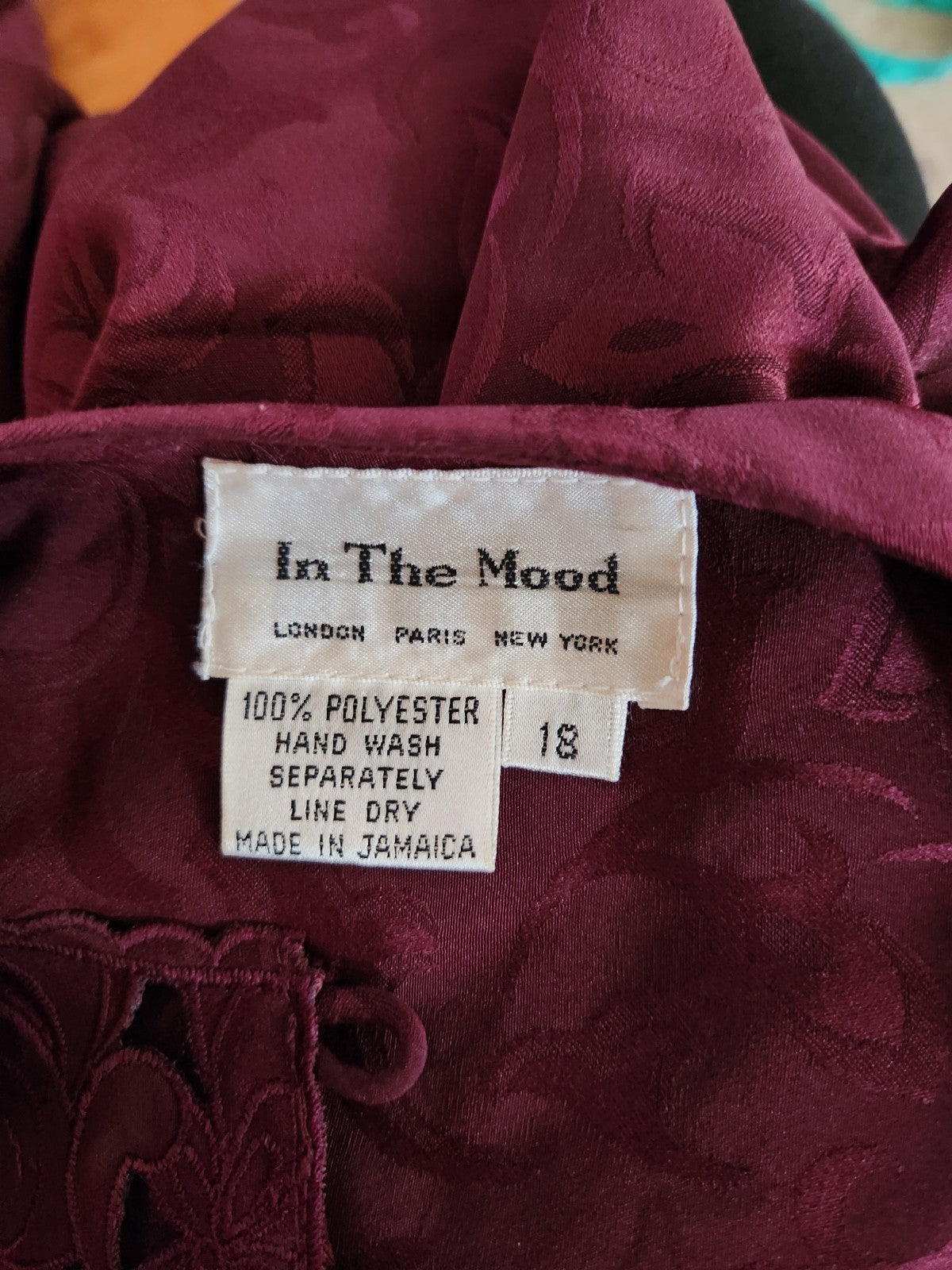 80s/90s Burgundy Whimsigoth Skirt Set