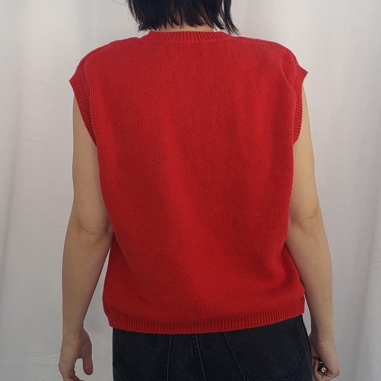 90s Teddy Bear Sweater Vest