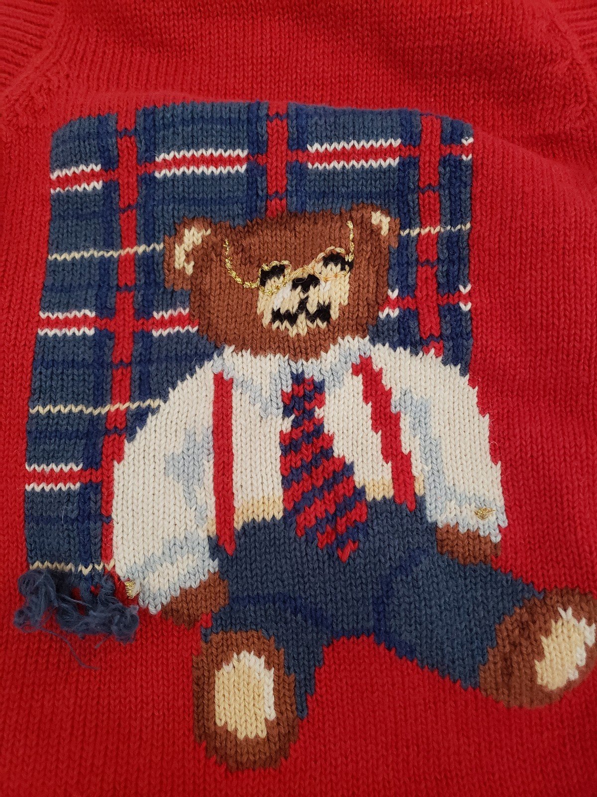 90s Teddy Bear Sweater Vest