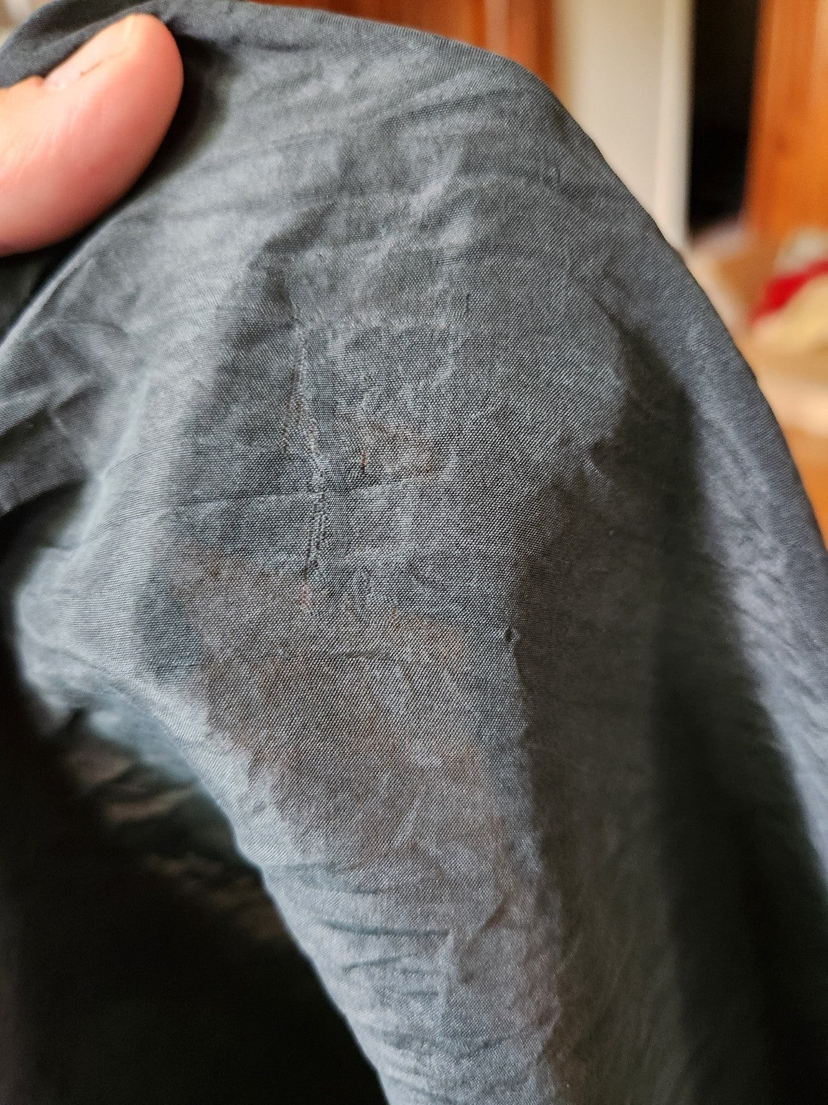 90s Black and Maroon Silk Button Down