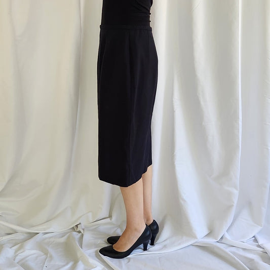 90s Black Pencil Skirt