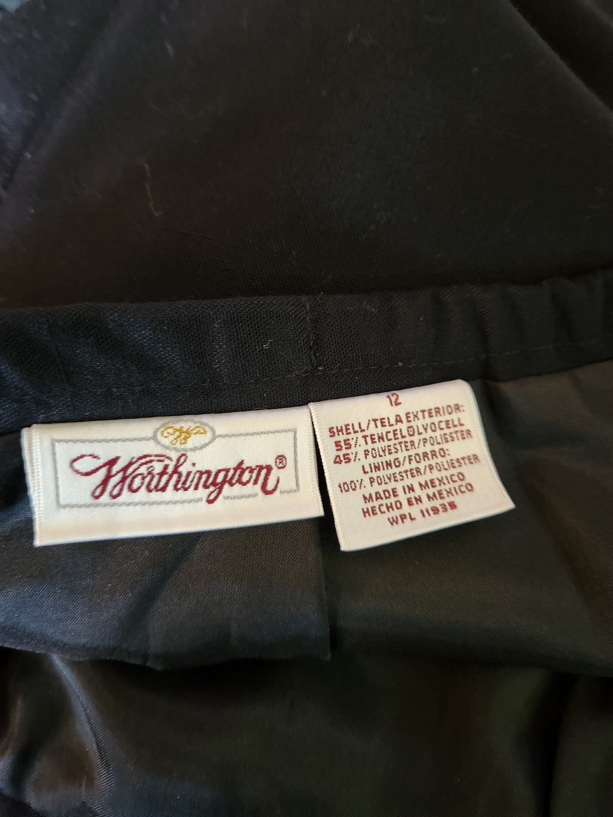 90s Black Pencil Skirt