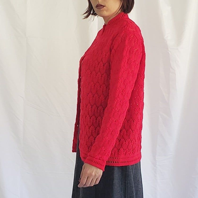 60s Red Cardigan