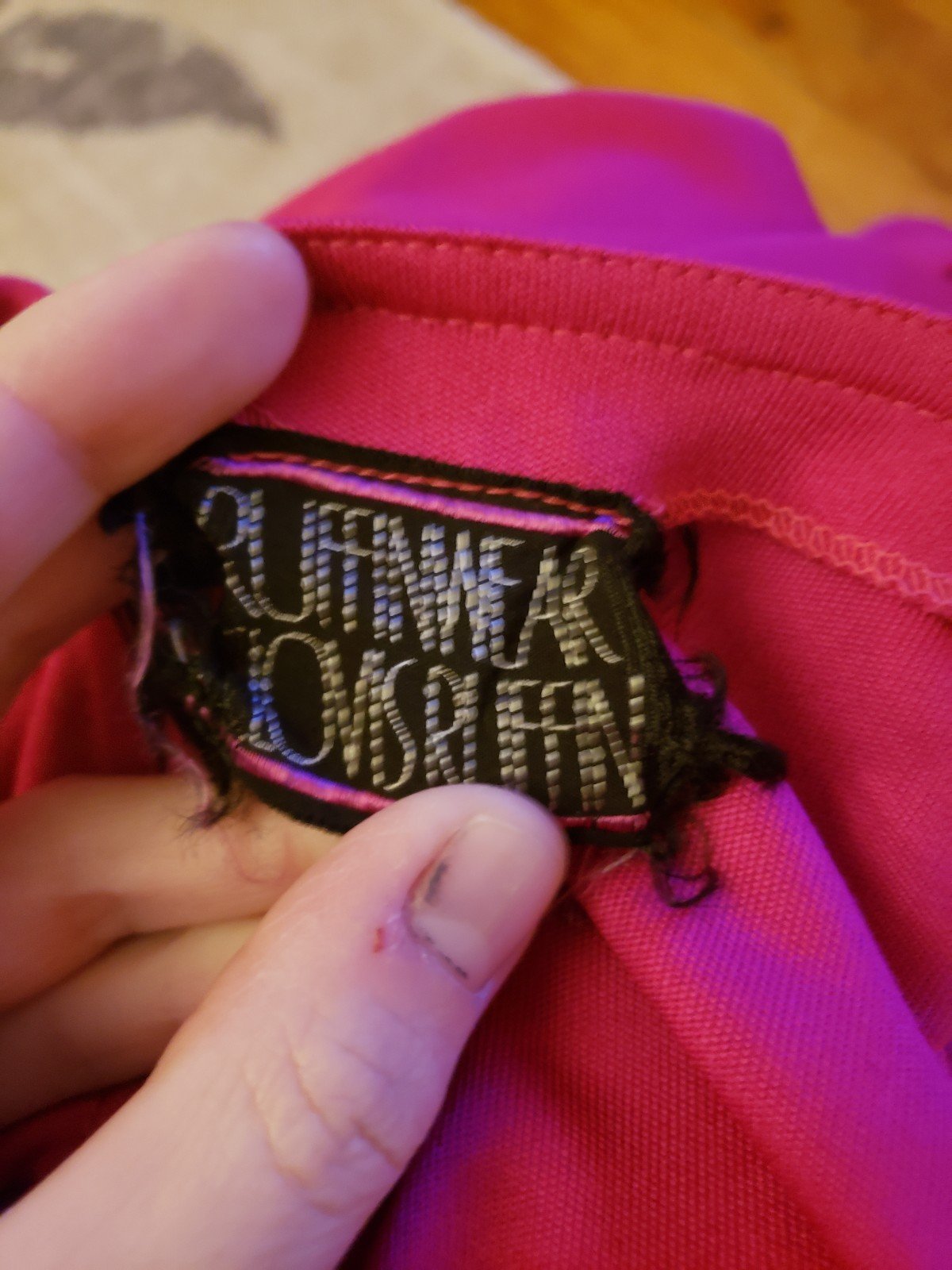 70s/80s Pink High Slit Disco Dress