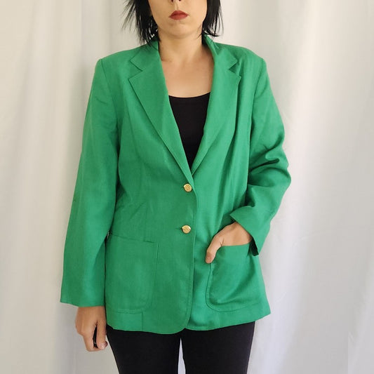 80s Green Blazer