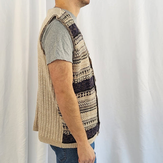90s Coogi Style Sweater Vest
