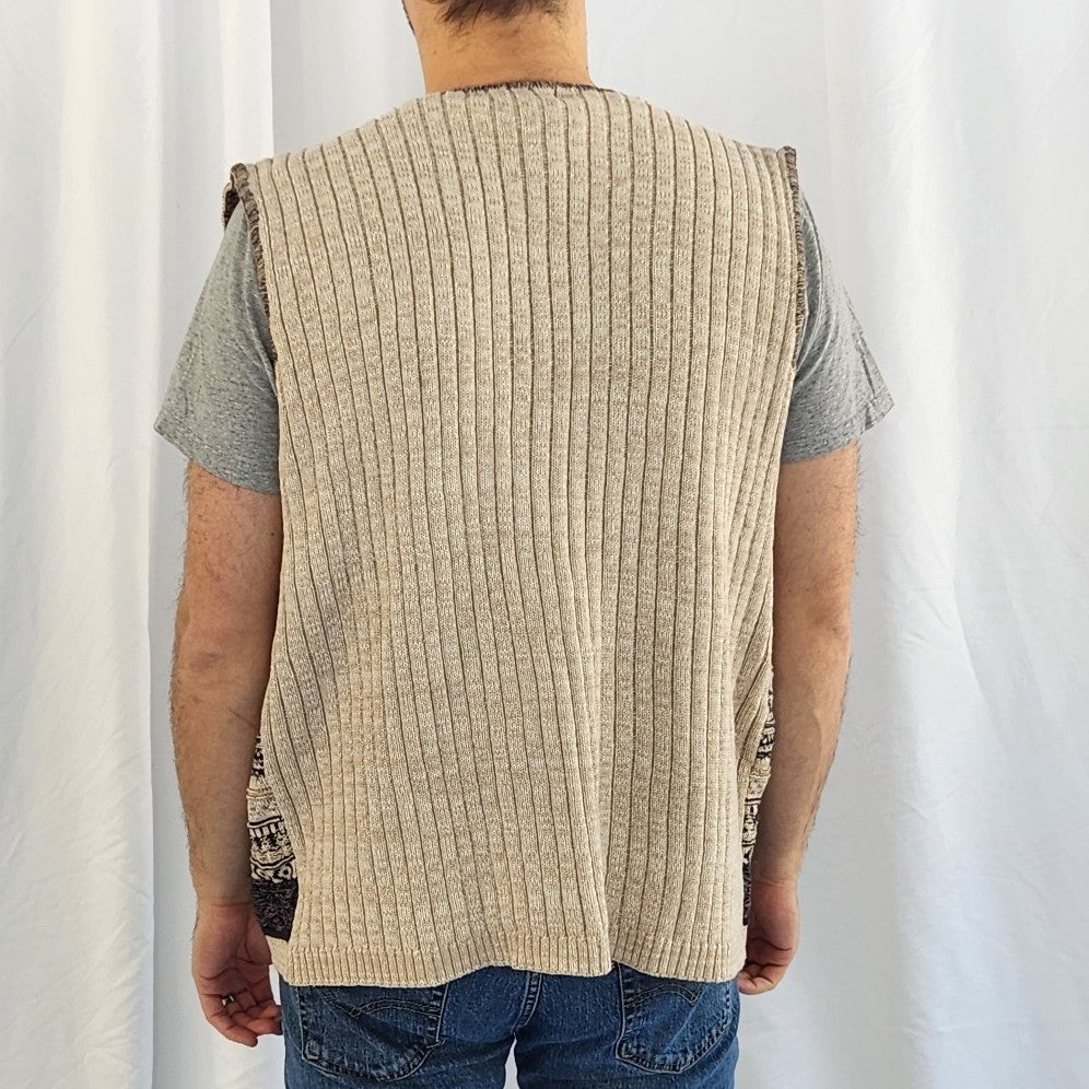 90s Coogi Style Sweater Vest