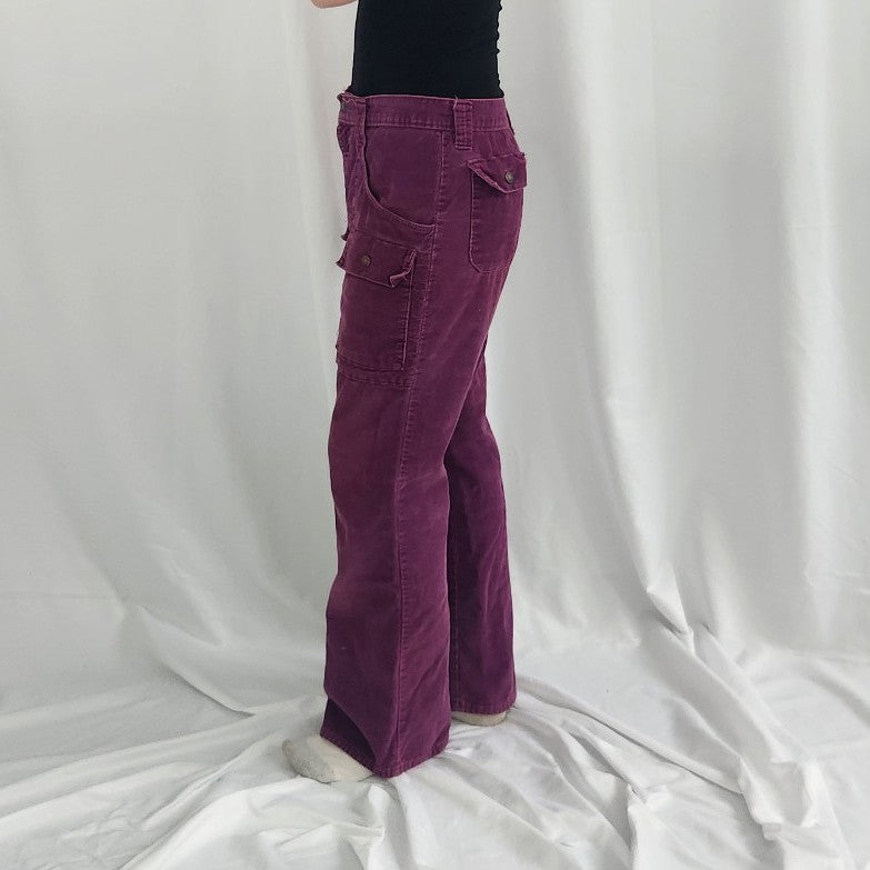 70s Purple Corduroy Pants